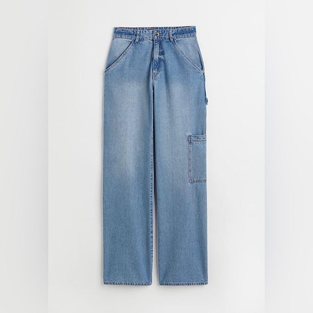 H&M Wide High Cargo Jeans